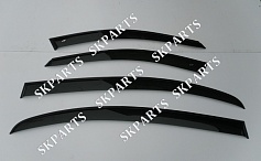 Ветровики (Дефлекторы окон) черные Sd F02 F04 2008-2012 BE22108 BMW 7 Long