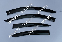Ветровики (Дефлекторы окон) черные Sd 2001-2010 JE20101 Jaguar X-tupe