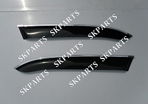 Ветровики (Дефлекторы) черные с хромированным молдингом третья часть 5d 2005-2015 AE10505CR Audi Q7