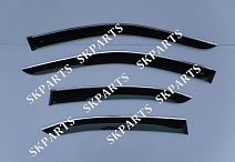 Ветровики (Дефлекторы окон) черные с хромированным молдингом Sd XE30 2013 L21513CR Lexus IS III