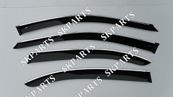 Ветровики (Дефлекторы) черные с хромированным молдингом Sd W213 2016 M35216CR Mercedes Benz E-klasse