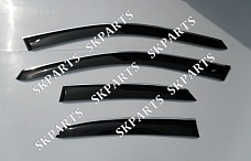 Ветровики (Дефлекторы окон) черные  с хромированным молдингом 2014 LE20714CR Lexus NX