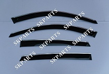 Ветровики (Дефлекторы окон) черные с хромированным молдингом E71 E72 2008-2014 B20308CR BMW X6