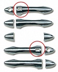 Накладки хромированные на ручки дверей Smart Key B822