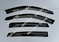 Ветровики (Дефлекторы окон) черные E71 E72 2008-2014 BE20308 BMW X6