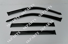 Ветровики (Дефлекторы окон) черные с хромированным молдингом F25 2010 B21010CR BMW X3