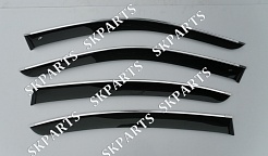 Ветровики (Дефлекторы окон) черные с хромированным молдингом Sd G20 2019 B25419CR BMW 3