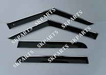 Ветровики (Дефлекторы) черные с хромированным молдингом 5d Hb 2010 M50110CR Mini Cooper Countryman