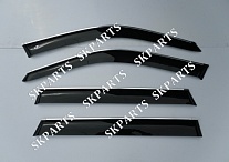 Ветровики (Дефлекторы окон) черные с хромированным молдингом F15 2013 BE22513CR BMW X5