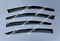 Ветровики черные с хромированным молдингом Sd B6 2006 B7 2010 VE21506CR Volkswagen Passat