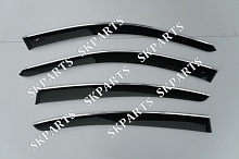 Ветровики (Дефлекторы окон) черные с хромированным молдингом Sd G30 2017 B24617CR BMW 5