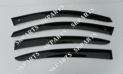 Ветровики (Дефлекторы окон) черные Sd B6 2006 B7 2010 VE21506 Volkswagen Passat